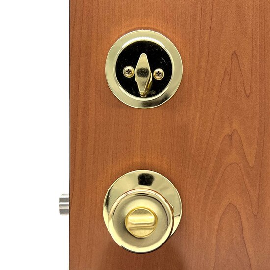 Entry Lock & Deadbolt Combo 67767 |MFS Supply - Inside of Door